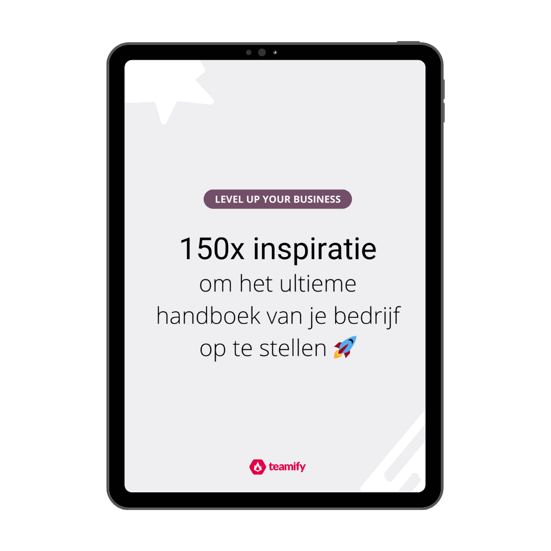 Teamify 150 topics for your company manual